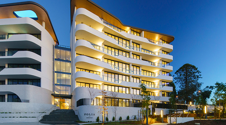 Folia apartments external view at Tullamore, Doncaster by Mirvac