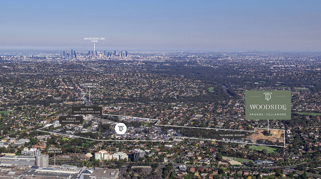 Aerial Photograph of the Woodside Release location at Tullamore Doncaster